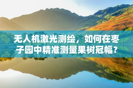 无人机激光测绘，如何在枣子园中精准测量果树冠幅？
