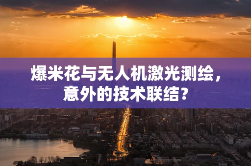 爆米花与无人机激光测绘，意外的技术联结？