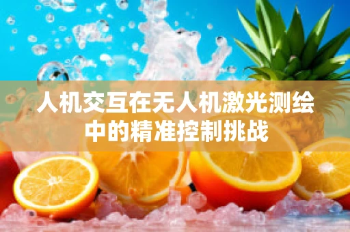 人机交互在无人机激光测绘中的精准控制挑战