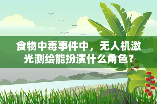 食物中毒事件中，无人机激光测绘能扮演什么角色？