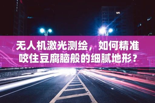 无人机激光测绘，如何精准咬住豆腐脑般的细腻地形？