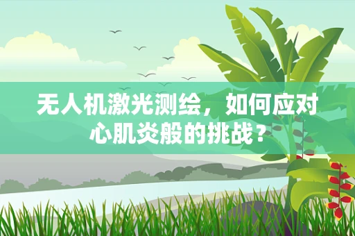 无人机激光测绘，如何应对心肌炎般的挑战？
