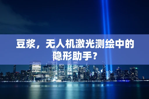 豆浆，无人机激光测绘中的隐形助手？