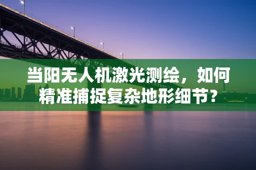 当阳无人机激光测绘，如何精准捕捉复杂地形细节？