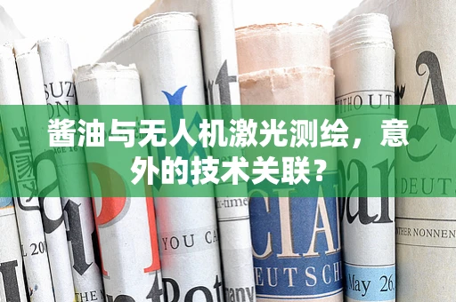酱油与无人机激光测绘，意外的技术关联？