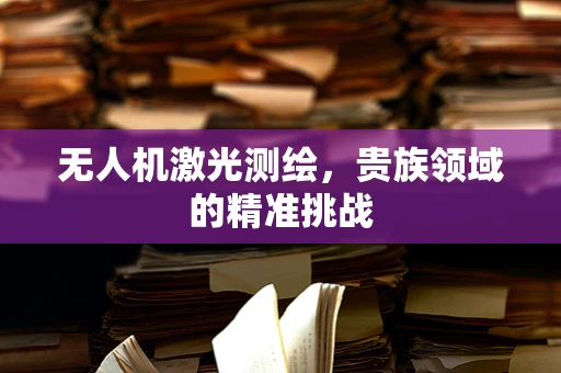 无人机激光测绘，贵族领域的精准挑战
