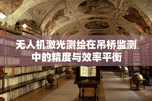 无人机激光测绘在吊桥监测中的精度与效率平衡