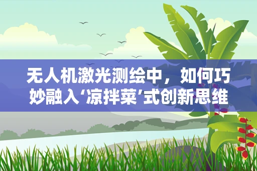 无人机激光测绘中，如何巧妙融入‘凉拌菜’式创新思维？