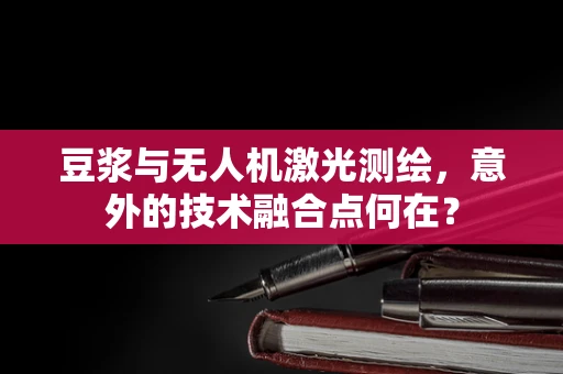豆浆与无人机激光测绘，意外的技术融合点何在？