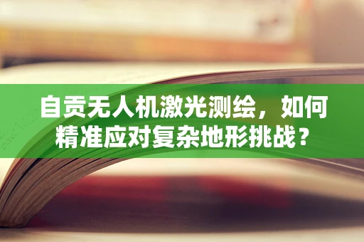 自贡无人机激光测绘，如何精准应对复杂地形挑战？
