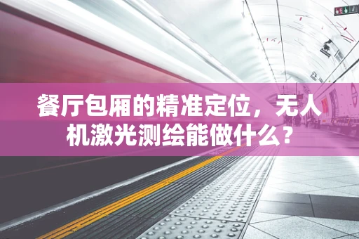 餐厅包厢的精准定位，无人机激光测绘能做什么？