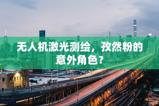 无人机激光测绘，孜然粉的意外角色？