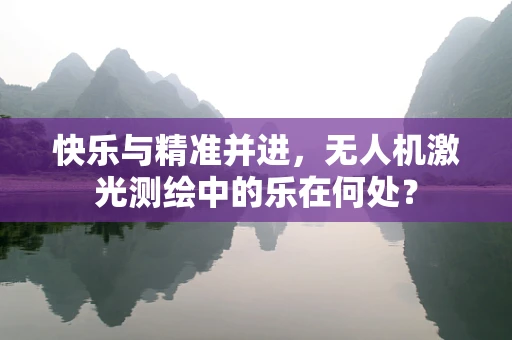快乐与精准并进，无人机激光测绘中的乐在何处？