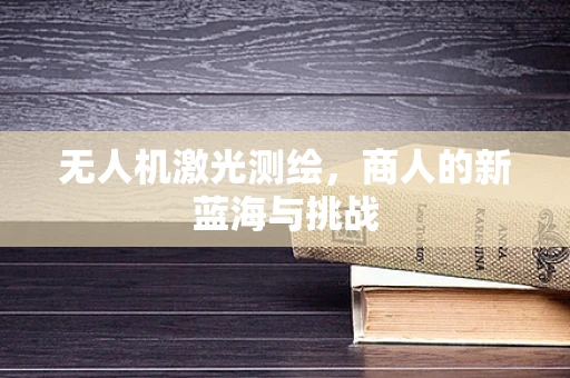 无人机激光测绘，商人的新蓝海与挑战