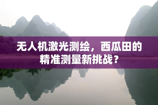 无人机激光测绘，西瓜田的精准测量新挑战？