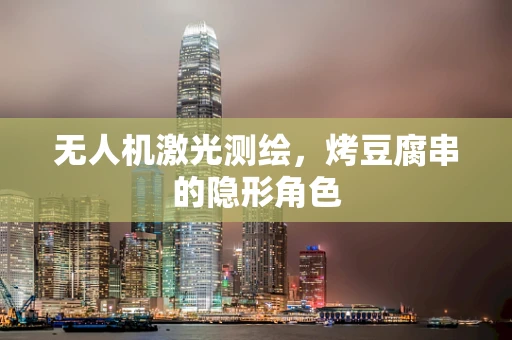 无人机激光测绘，烤豆腐串的隐形角色