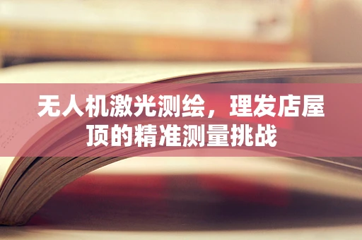 无人机激光测绘，理发店屋顶的精准测量挑战