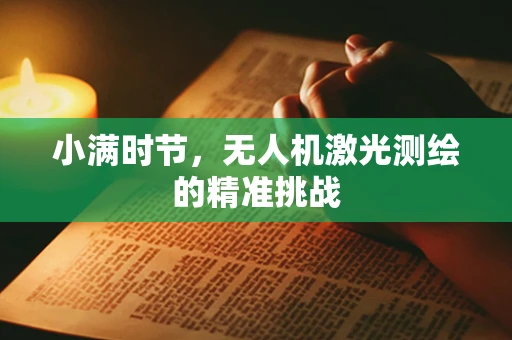 小满时节，无人机激光测绘的精准挑战
