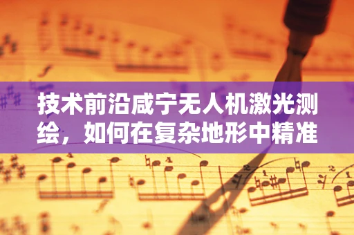 技术前沿咸宁无人机激光测绘，如何在复杂地形中精准丈量城市？