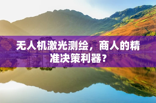 无人机激光测绘，商人的精准决策利器？