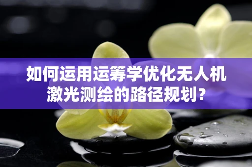 如何运用运筹学优化无人机激光测绘的路径规划？