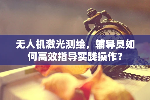 无人机激光测绘，辅导员如何高效指导实践操作？