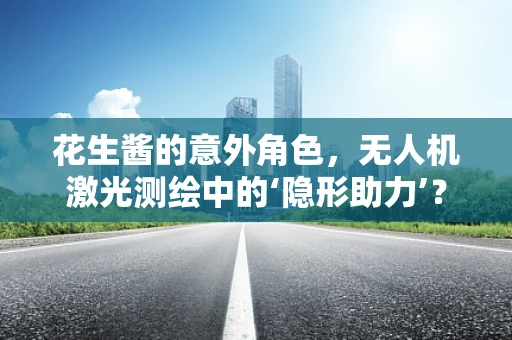 花生酱的意外角色，无人机激光测绘中的‘隐形助力’？