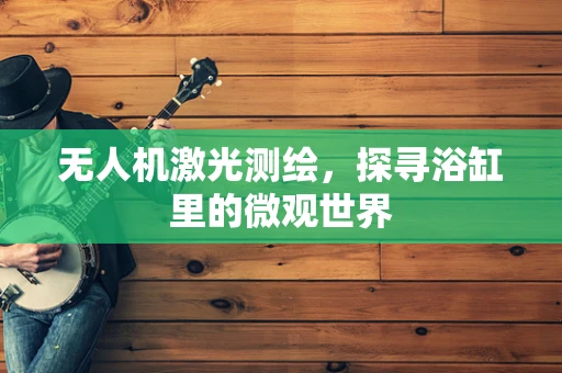 无人机激光测绘，探寻浴缸里的微观世界