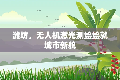 潍坊，无人机激光测绘绘就城市新貌
