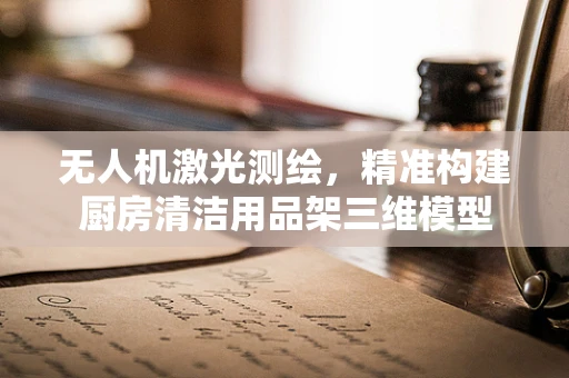 无人机激光测绘，精准构建厨房清洁用品架三维模型