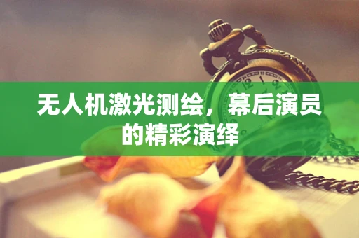 无人机激光测绘，幕后演员的精彩演绎