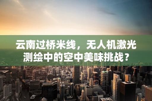 云南过桥米线，无人机激光测绘中的空中美味挑战？