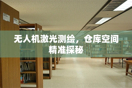 无人机激光测绘，仓库空间精准探秘