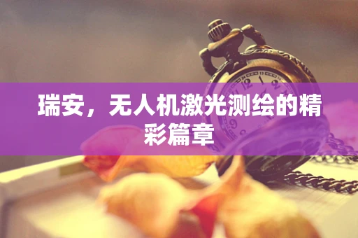瑞安，无人机激光测绘的精彩篇章