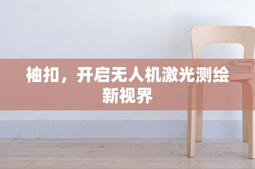 袖扣，开启无人机激光测绘新视界