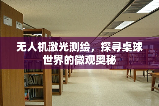 无人机激光测绘，探寻桌球世界的微观奥秘