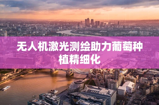 无人机激光测绘助力葡萄种植精细化