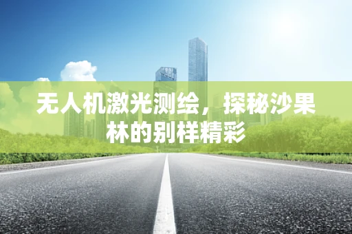 无人机激光测绘，探秘沙果林的别样精彩