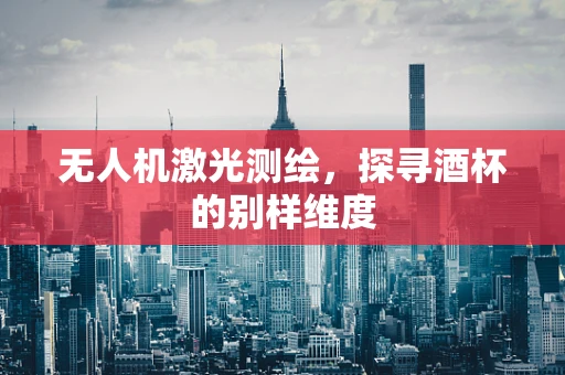 无人机激光测绘，探寻酒杯的别样维度