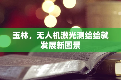 玉林，无人机激光测绘绘就发展新图景