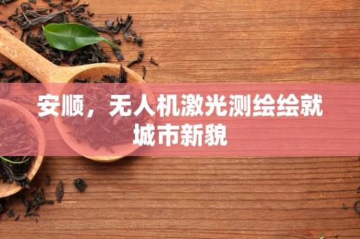 安顺，无人机激光测绘绘就城市新貌
