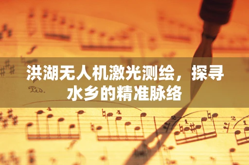 洪湖无人机激光测绘，探寻水乡的精准脉络