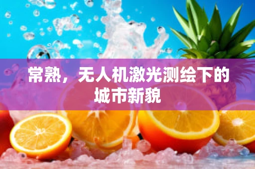 常熟，无人机激光测绘下的城市新貌