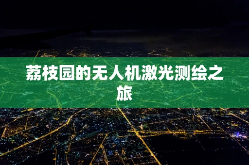 荔枝园的无人机激光测绘之旅