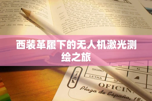 西装革履下的无人机激光测绘之旅