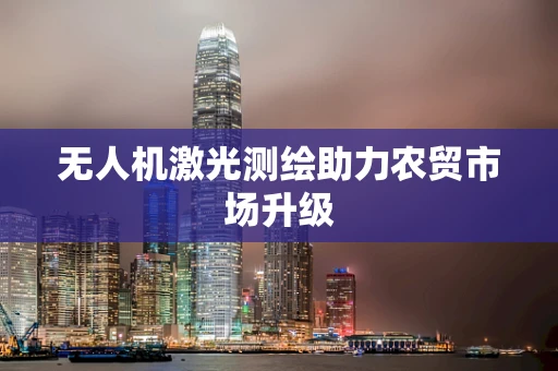 无人机激光测绘助力农贸市场升级