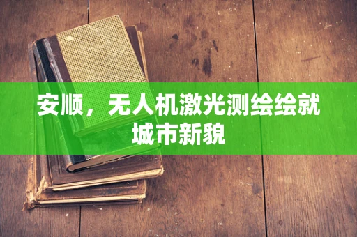 安顺，无人机激光测绘绘就城市新貌