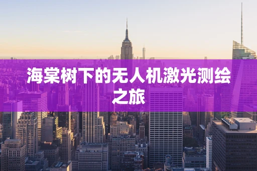 海棠树下的无人机激光测绘之旅