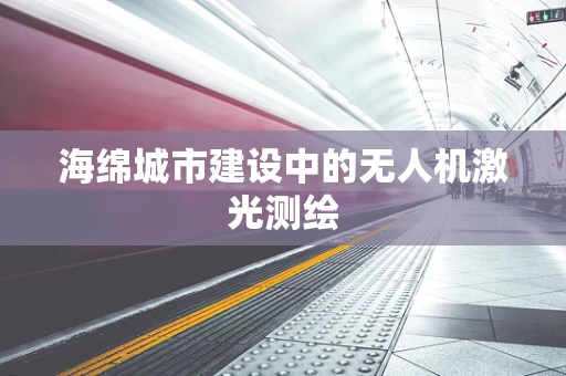 海绵城市建设中的无人机激光测绘