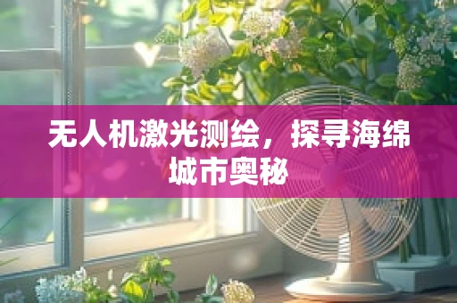 无人机激光测绘，探寻海绵城市奥秘
